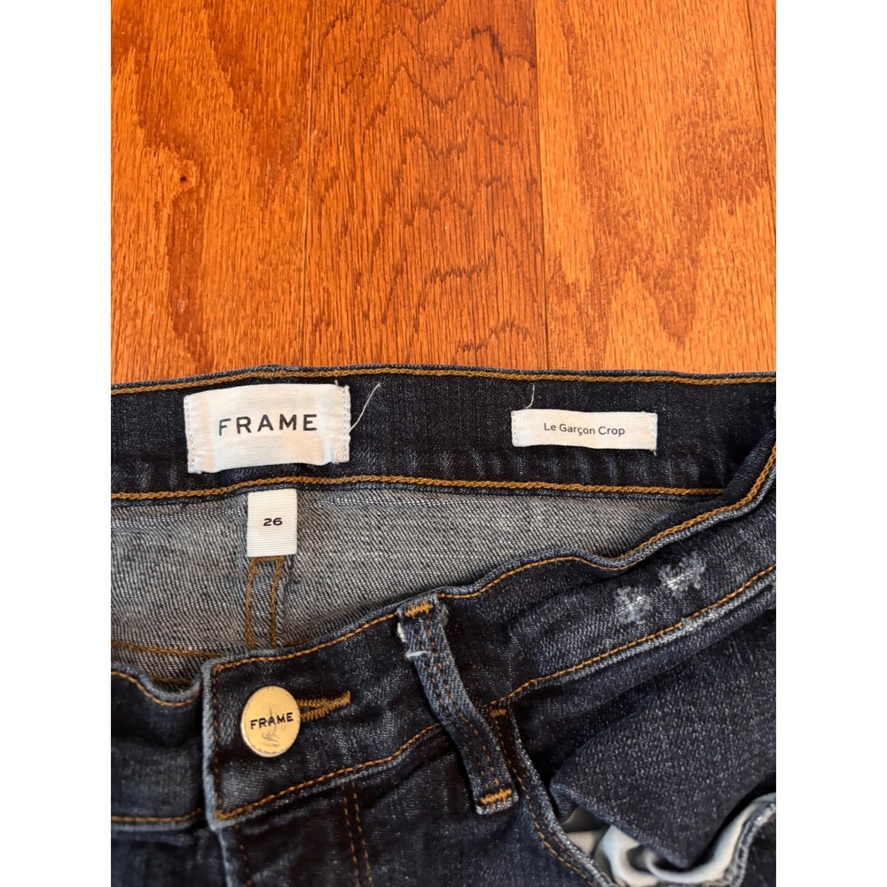 Frame Le Garçon Crop Jeans Size 26 - Picture 6 of 10